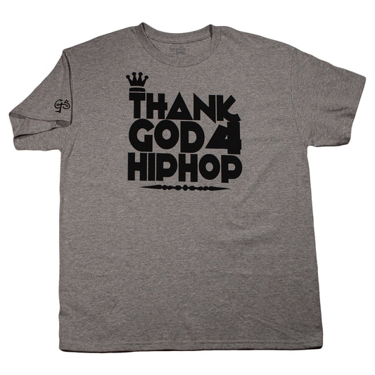 Thank God 4 Hip Hop T-Shirt (Sport Grey/Black)