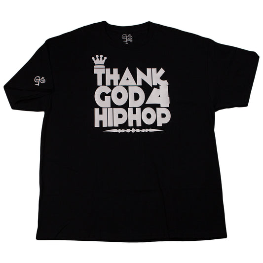 Thank God 4 Hip Hop T-Shirt (Black/White)